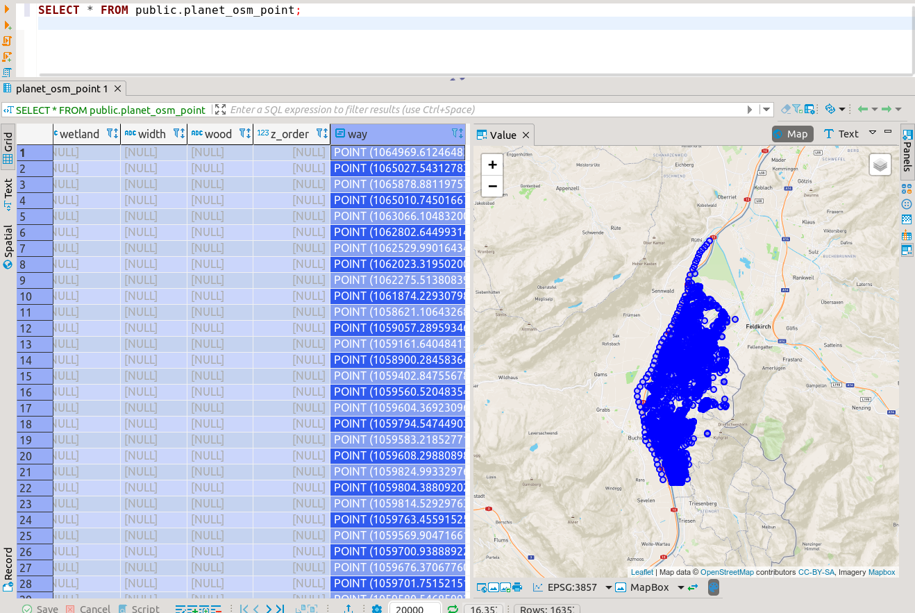 preview-osm-data-with-dbeaver